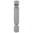 Fabuwood Nickel SP36 Base Post, Front View