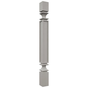 Fabuwood Nickel SP3X3 Base Post, Front View