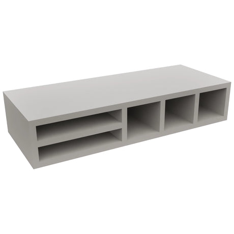 Fabuwood Nickel WO306 Wall Organizer Rack, Front View