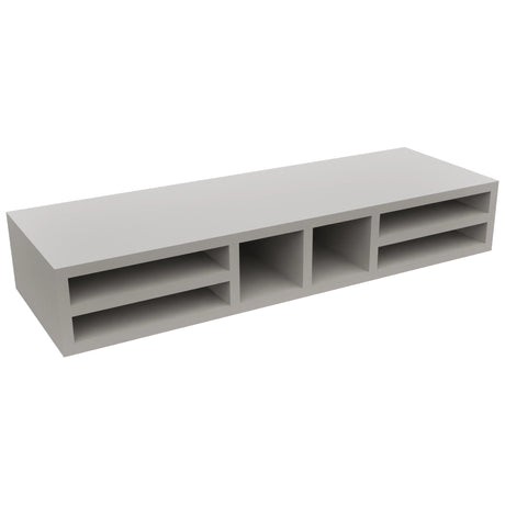 Fabuwood Nickel WO366 Wall Organizer Rack, Front View