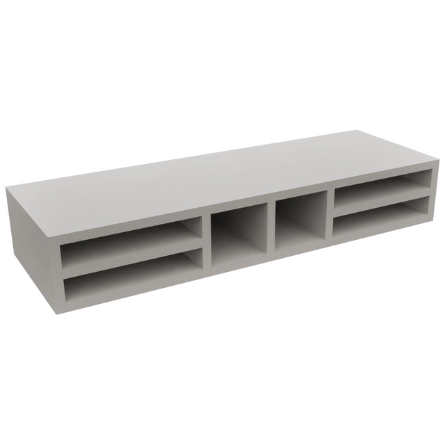 Fabuwood Nickel WO366 Wall Organizer Rack, Front View