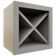 Fabuwood Nickel WR15X15 Wall Wine Rack, Front View