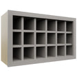 Fabuwood Nickel WR3018 Wall Wine Rack, Front View