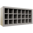 Fabuwood Nickel WR3618 Wall Wine Rack, Front View