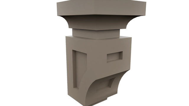 Fabuwood Oyster CMS Corbel, Detail View