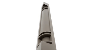 Fabuwood Oyster CP36 Base Post, Detail View