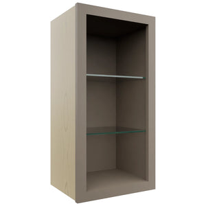 Fabuwood Oyster NDW1530 Wall Standard No Door Cabinet, Front View
