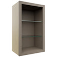 Fabuwood Oyster NDW1830 Wall Standard No Door Cabinet, Front View