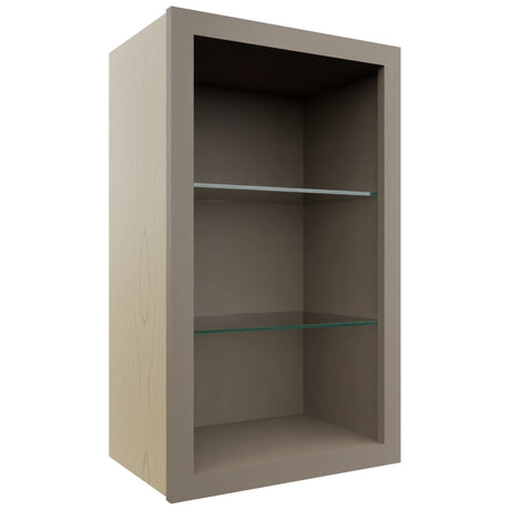 Fabuwood Oyster NDW1830 Wall Standard No Door Cabinet, Front View