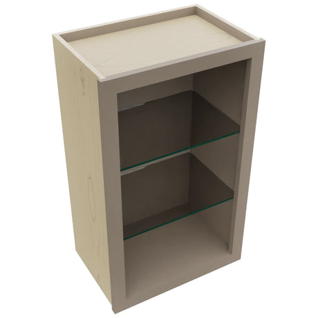 Fabuwood Oyster NDW1830 Wall Standard No Door Cabinet, Top View