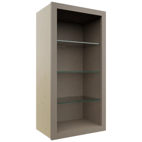 Fabuwood Oyster NDW1836 Wall Standard No Door Cabinet, Front View