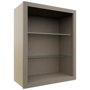 Fabuwood Oyster NDW2430 Wall Standard No Door Cabinet, Front View