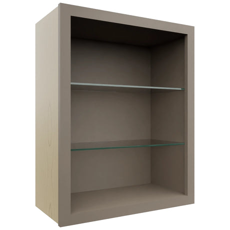 Fabuwood Oyster NDW2430 Wall Standard No Door Cabinet, Front View