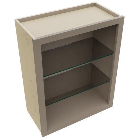 Fabuwood Oyster NDW2430 Wall Standard No Door Cabinet, Top View
