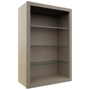 Fabuwood Oyster NDW2436 Wall Standard No Door Cabinet, Front View