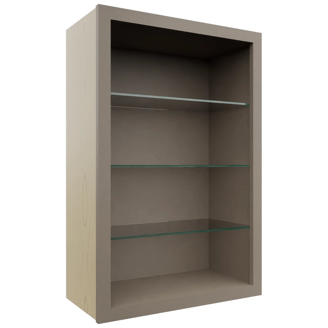 Fabuwood Oyster NDW2436 Wall Standard No Door Cabinet, Front View