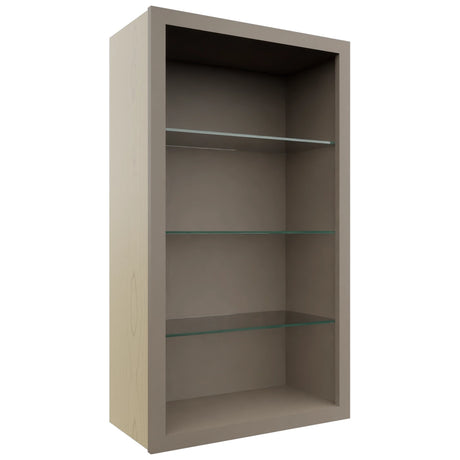 Fabuwood Oyster NDW2442 Wall Standard No Door Cabinet, Front View