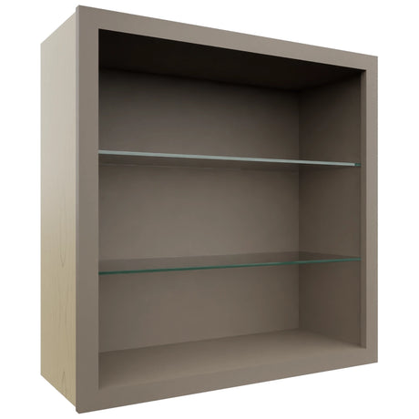Fabuwood Oyster NDW3030 Wall Standard No Door Cabinet, Front View