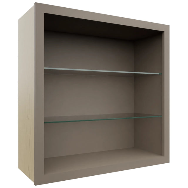 Fabuwood Oyster NDW3030 Wall Standard No Door Cabinet, Front View