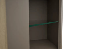 Fabuwood Oyster NDWDC2430 Wall Corner Diagonal No Door Cabinet, Detail View