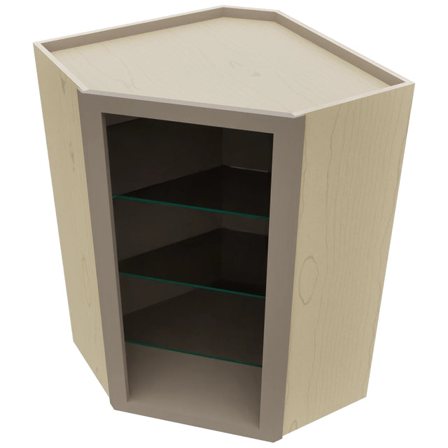 Fabuwood Oyster NDWDC2436 Wall Corner Diagonal No Door Cabinet, Top View