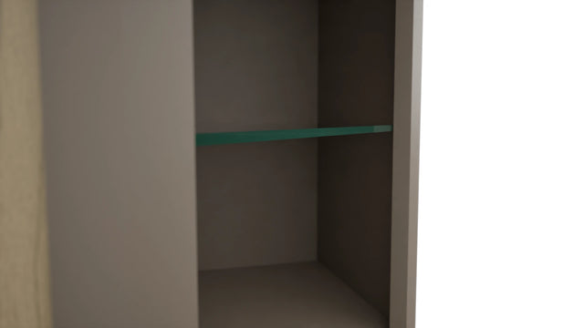 Fabuwood Oyster NDWDC2442 Wall Corner Diagonal No Door Cabinet, Detail View