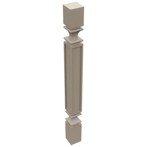 Fabuwood Oyster SP3X3 Base Post, Top View