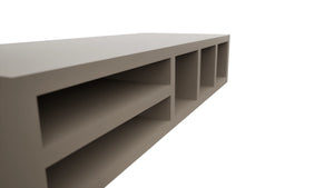 Fabuwood Oyster WO306 Wall Organizer Rack, Detail View