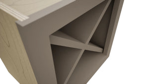 Fabuwood Oyster WR15X15 Wall Wine Rack, Detail View