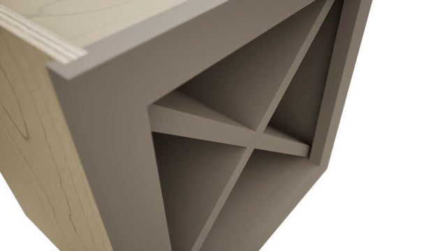 Fabuwood Oyster WR15X15 Wall Wine Rack, Detail View
