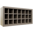 Fabuwood Oyster WR3618 Wall Wine Rack, Front View