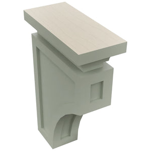 Fabuwood Pistachio Green CMCB Corbel, Top View
