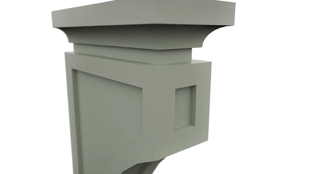 Fabuwood Pistachio Green CMCB Corbel, Detail View