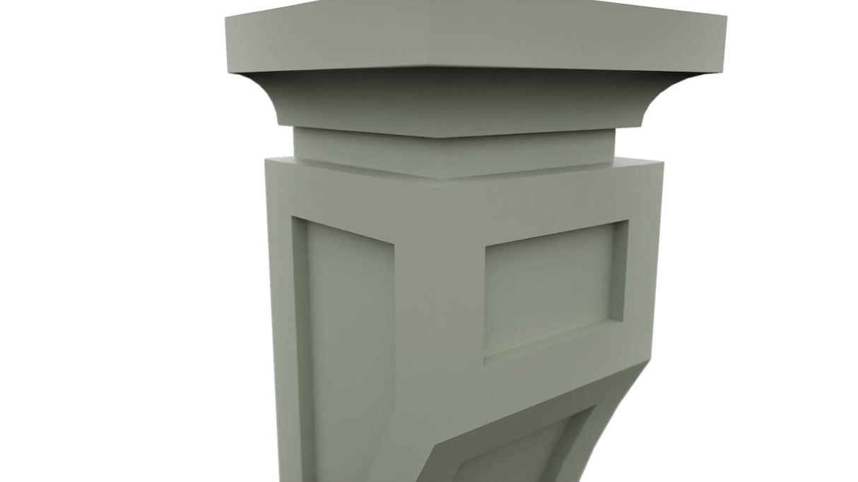 Fabuwood Pistachio Green CML Corbel, Detail View
