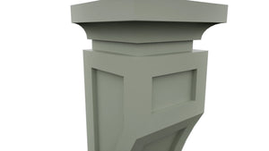 Fabuwood Pistachio Green CML Corbel, Detail View