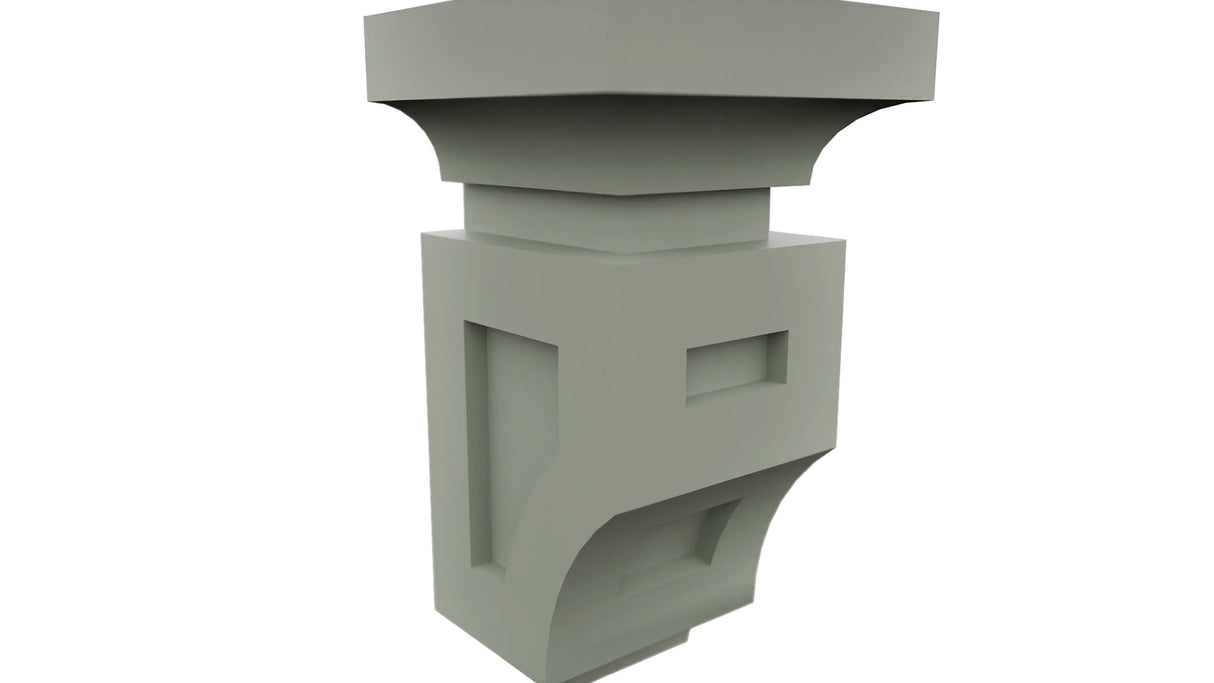 Fabuwood Pistachio Green CMS Corbel, Detail View