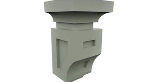 Fabuwood Pistachio Green CMS Corbel, Detail View