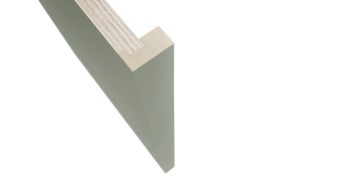 Fabuwood Pistachio Green DWR1-1/2 Panel, Detail View