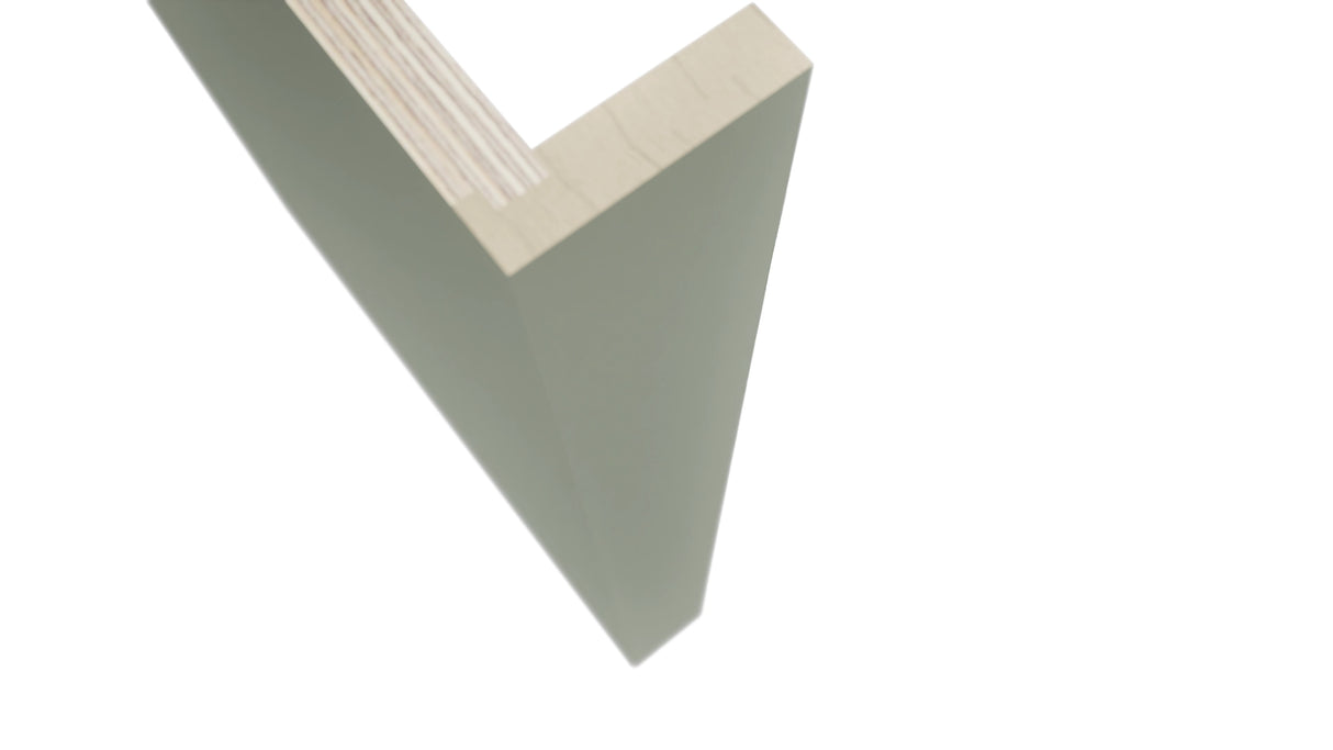 Fabuwood Pistachio Green DWR3 Panel, Detail View