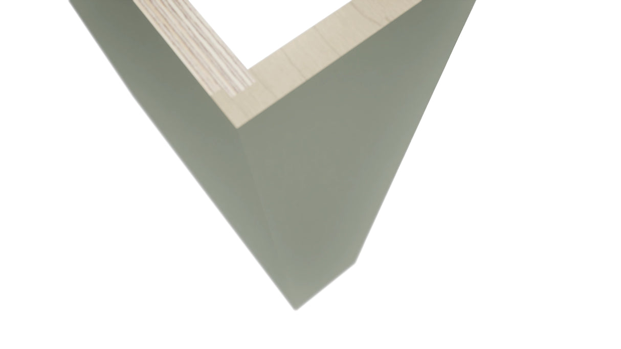 Fabuwood Pistachio Green DWR6 Panel, Detail View