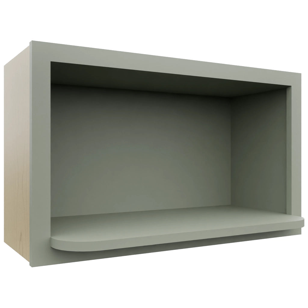 MW3018 ( Wall | Microwave Shelf Cabinet - 3"W X 18"H X 12"D ) | Pistachio Green