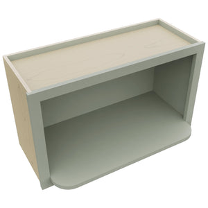 MW3018 ( Wall | Microwave Shelf Cabinet - 3"W X 18"H X 12"D ) | Pistachio Green