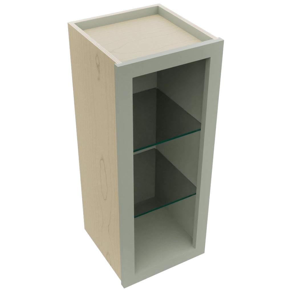 Fabuwood Pistachio Green NDW1230 Wall Standard No Door Cabinet, Top View