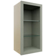Fabuwood Pistachio Green NDW1530 Wall Standard No Door Cabinet, Front View