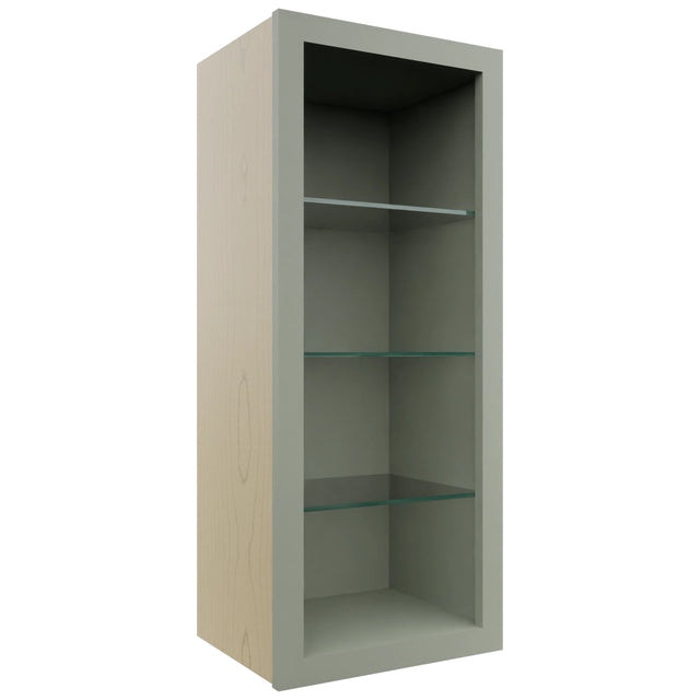 Fabuwood Pistachio Green NDW1536 Wall Standard No Door Cabinet, Front View