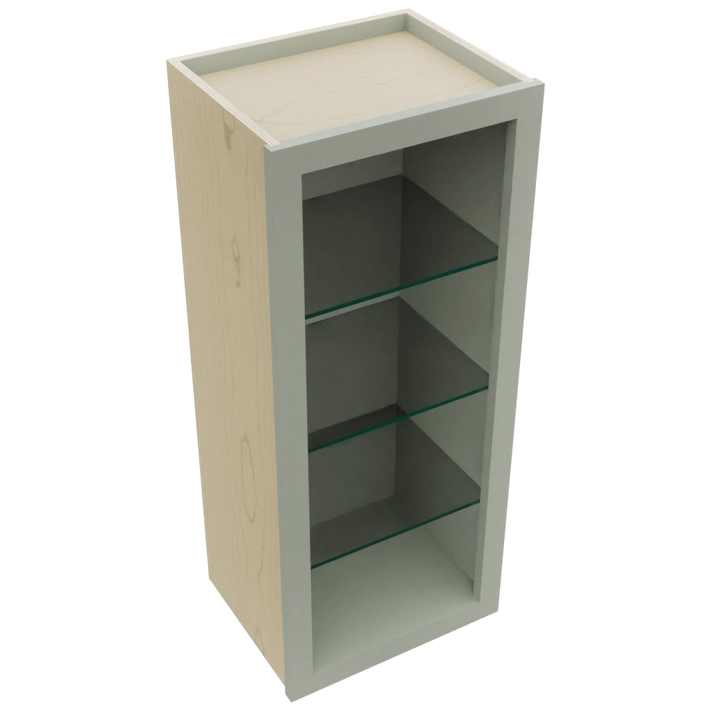 Fabuwood Pistachio Green NDW1536 Wall Standard No Door Cabinet, Top View