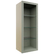 Fabuwood Pistachio Green NDW1539 Wall Standard No Door Cabinet, Front View