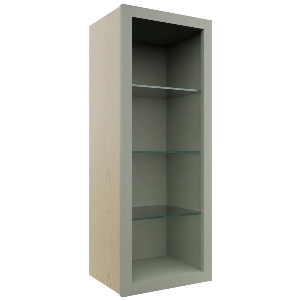 Fabuwood Pistachio Green NDW1539 Wall Standard No Door Cabinet, Front View