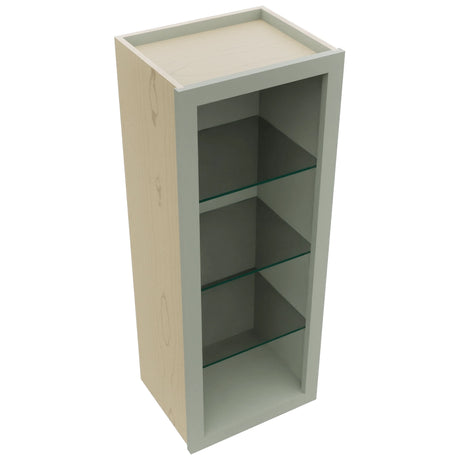 Fabuwood Pistachio Green NDW1539 Wall Standard No Door Cabinet, Top View