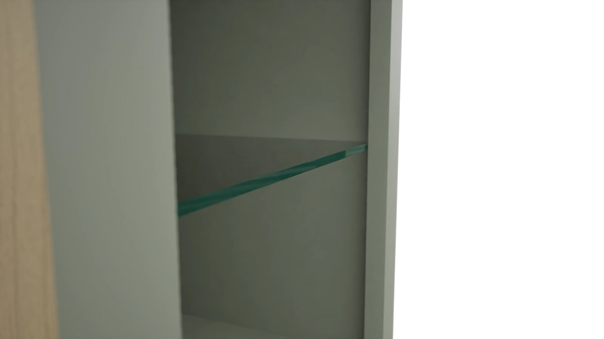 Fabuwood Pistachio Green NDW1539 Wall Standard No Door Cabinet, Detail View